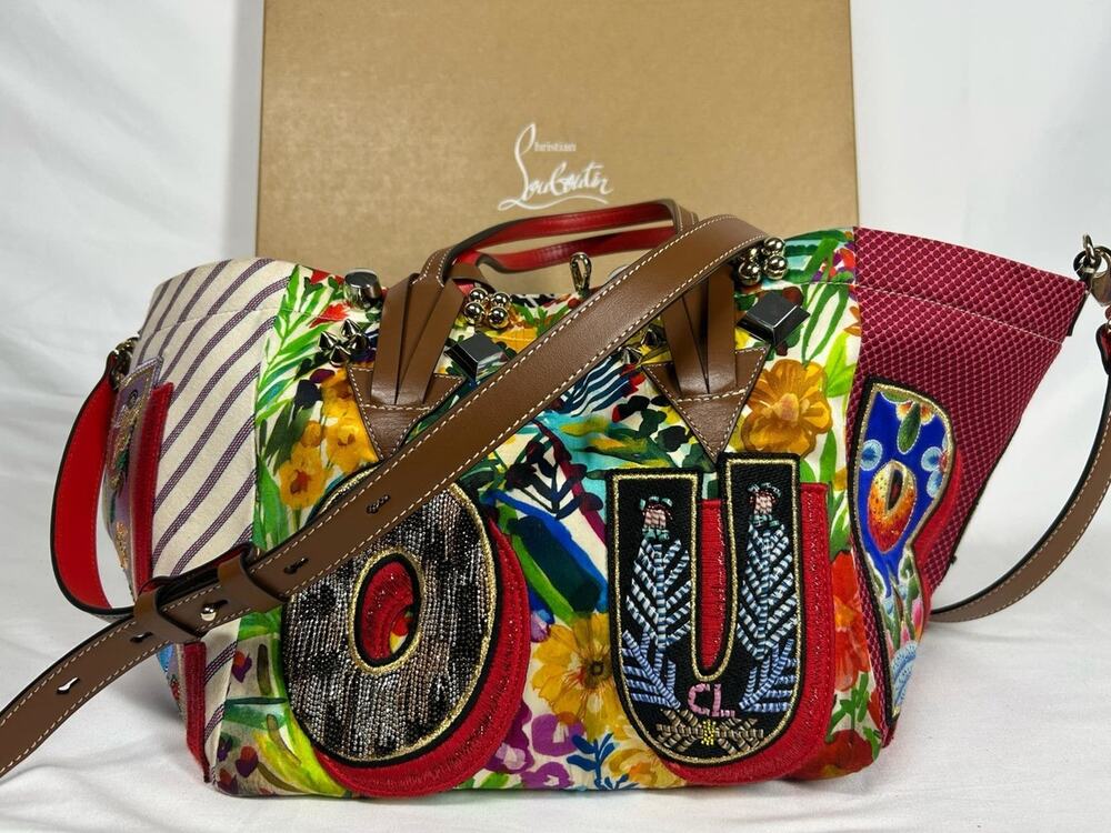Christian Louboutin Caracaba Small Mix-Print Tote SPB-SAL (336080)